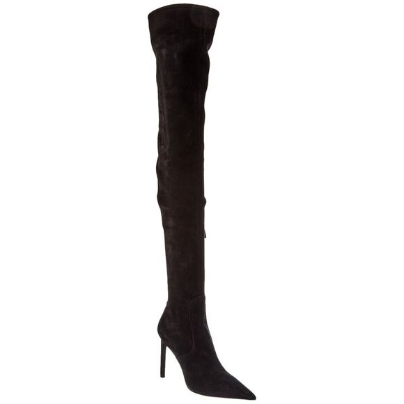 Michael Kors Elle Runway Suede Over-The-Knee Boot, Black